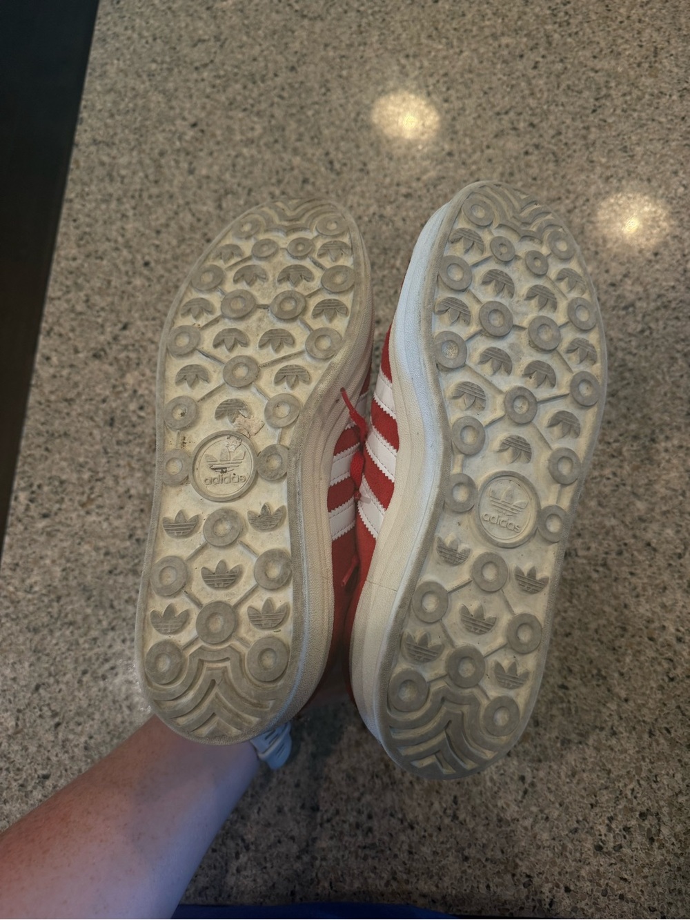 adidas Gazelle Sneakers in Red and White - Picture 3 of 4